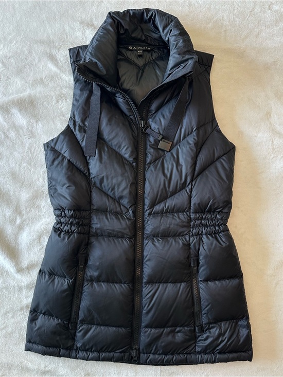 Athleta Jackets & Blazers - Athleta Women's Black Quilted Goose Down Vest Size XXS